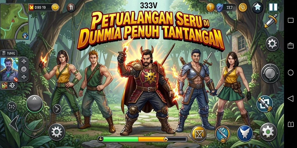 Tampilan gameplay seru dan penuh tantangan di 333V.