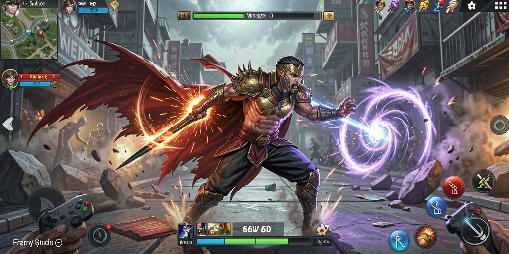 Tampilan gameplay seru dan menegangkan di 66D.