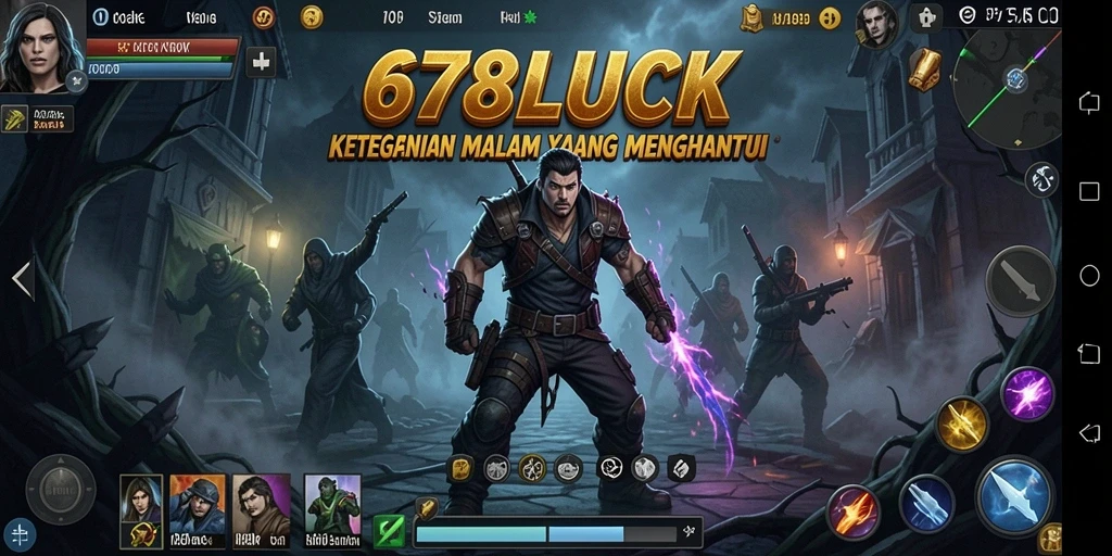 Screenshot gameplay 678LUCK menampilkan suasana Horror yang mencekam.