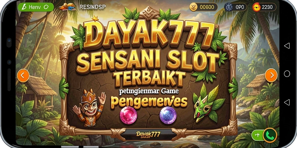 Tampilan menarik dari gameplay Slot DAYAK777 yang seru.