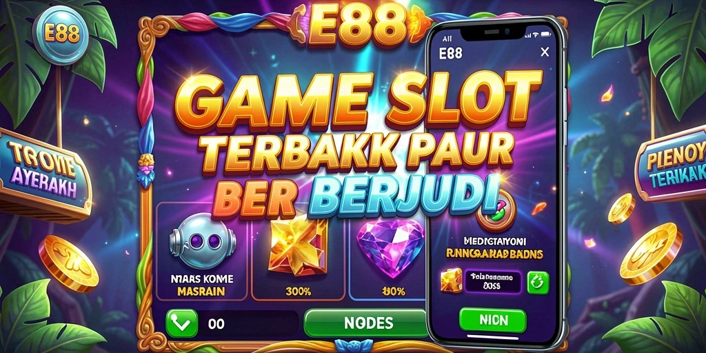 Screenshot utama E88 menunjukkan gameplay Slot yang mendebarkan.