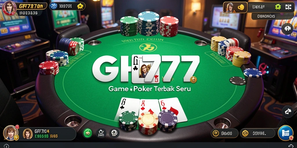Tampilan screenshot GF777 menunjukkan momen seru saat bermain Poker.