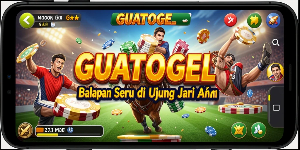 Tangkapan layar GUATOGEL menunjukkan aksi balapan cepat yang mendebarkan.