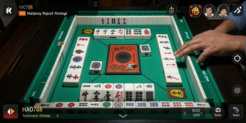 Tampilan game Mahjong HAO788 dengan UI menarik dan gameplay yang mendebarkan.