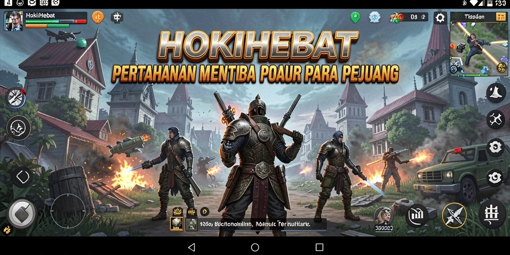 Screenshot HOKIHEBAT menampilkan gameplay seru dalam Tower Defense.
