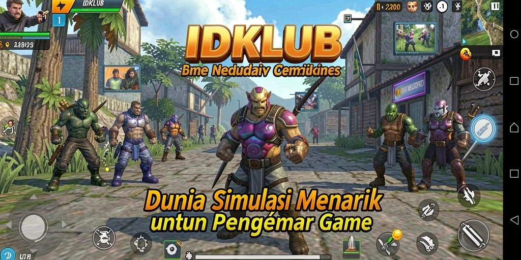 Tampilan gameplay IDKLUB yang menarik dan penuh warna.