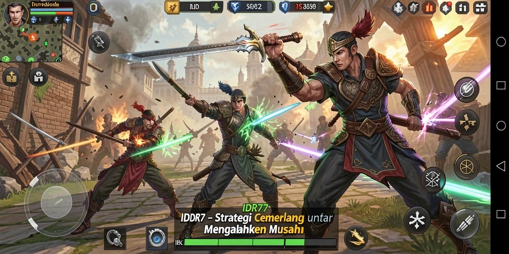 Tangkapan layar IDR77 menunjukkan momen strategis yang mendebarkan.