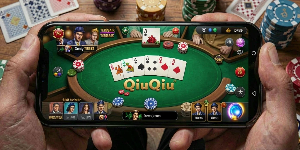 Tampilan gameplay QiuQiu yang seru dan menantang.
