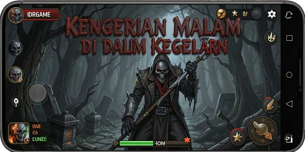 Tampilan menyeramkan dari gameplay <strong>IDRGAME</strong> yang menegangkan dan mencekam.