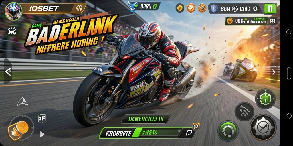 Screenshot gameplay menampilkan balapan yang mendebarkan di IOSBET.