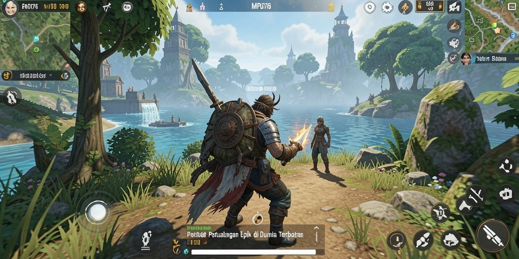 Gameplay MPO76 menunjukkan eksplorasi dunia yang luas dan menarik.