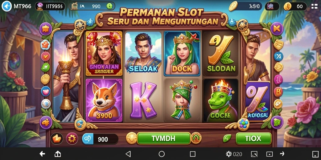 Screenshot aktifitas gameplay Slot yang mendebarkan di MT966.
