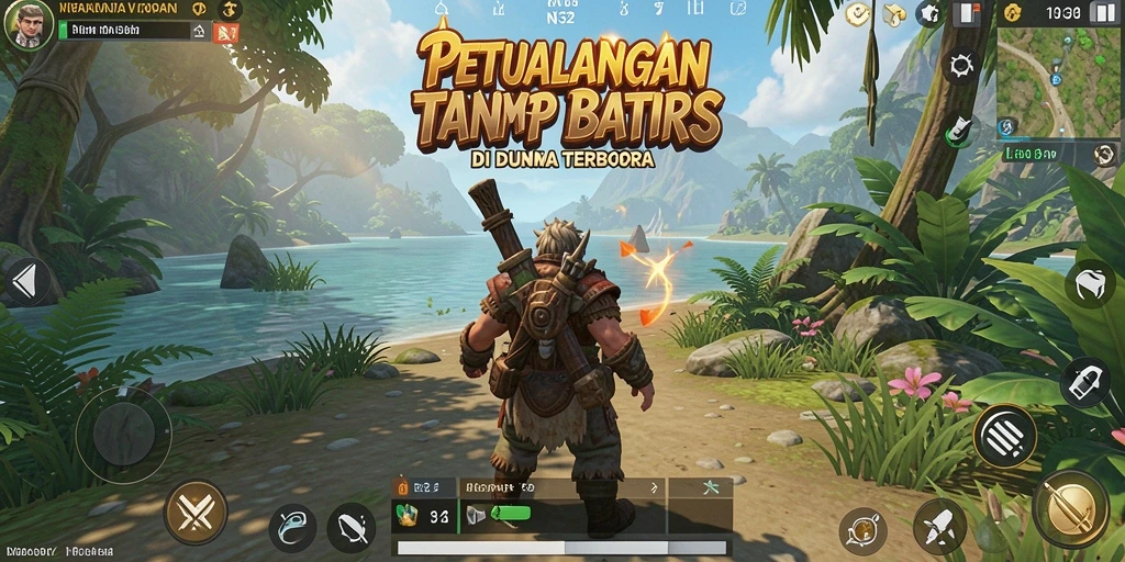 Tangkapan layar gameplay N32 yang menampilkan eksplorasi dunia terbuka.