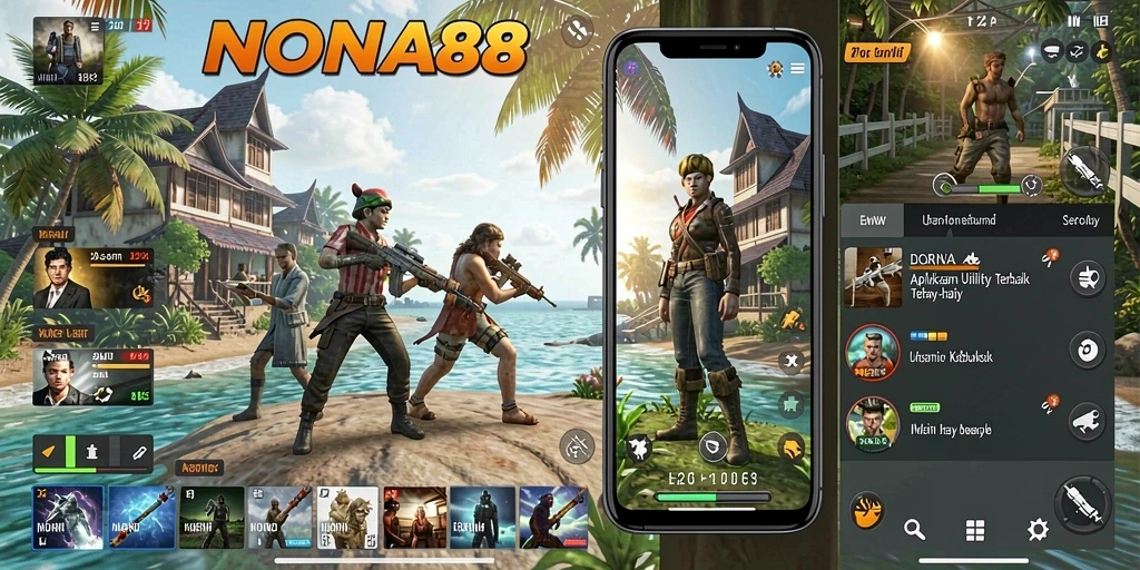 Screenshot aplikasi NONA88 menampilkan fitur pengingat dan pengaturan yang mudah digunakan.