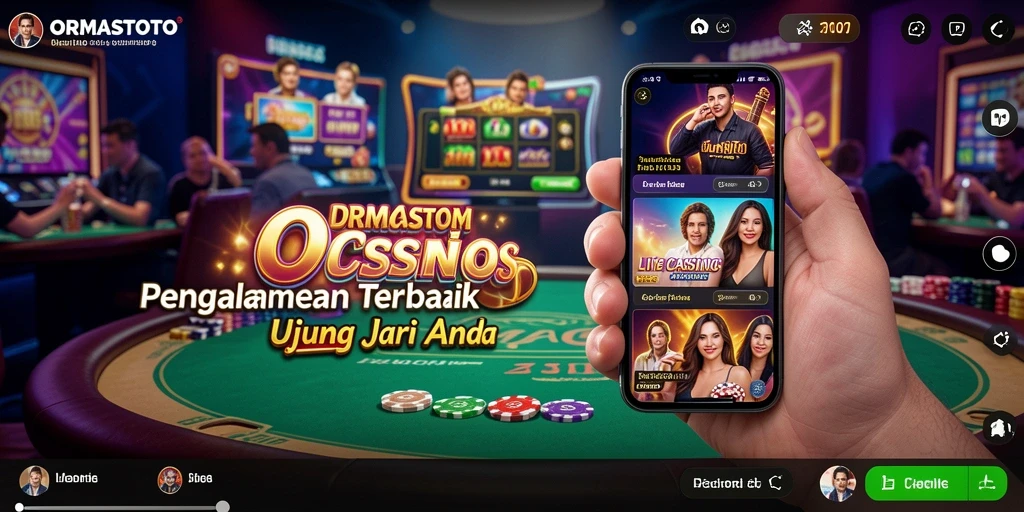 Tampilan gameplay Live Casino ORMASTOTO yang mendebarkan dan interaktif.