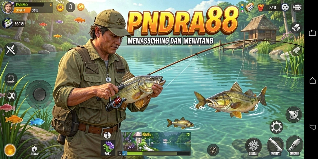 Tampilan gameplay memancing di PANDORA88 yang menakjubkan dan interaktif.