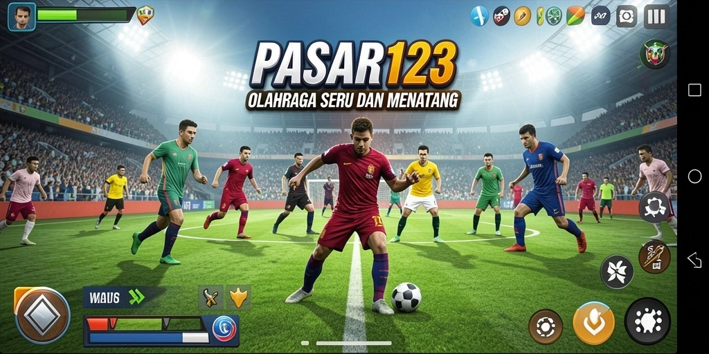 Tampilan gameplay PASAR123 yang menampilkan keseruan olahraga.