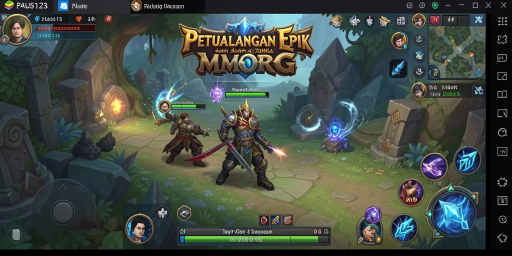 Screenshot gameplay seru di dunia MMORPG PAUS123.