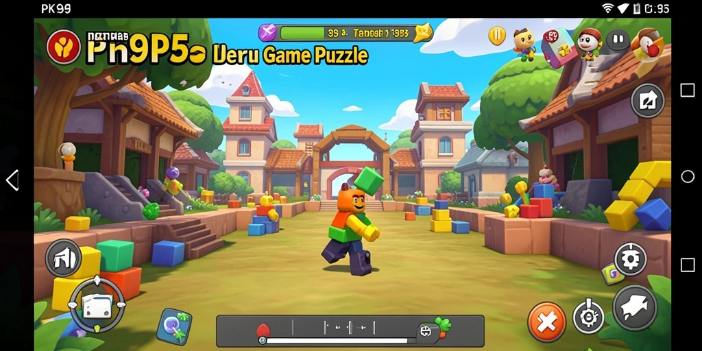 Tangkapan layar gameplay PK95 yang menampilkan berbagai teka-teki menantang.