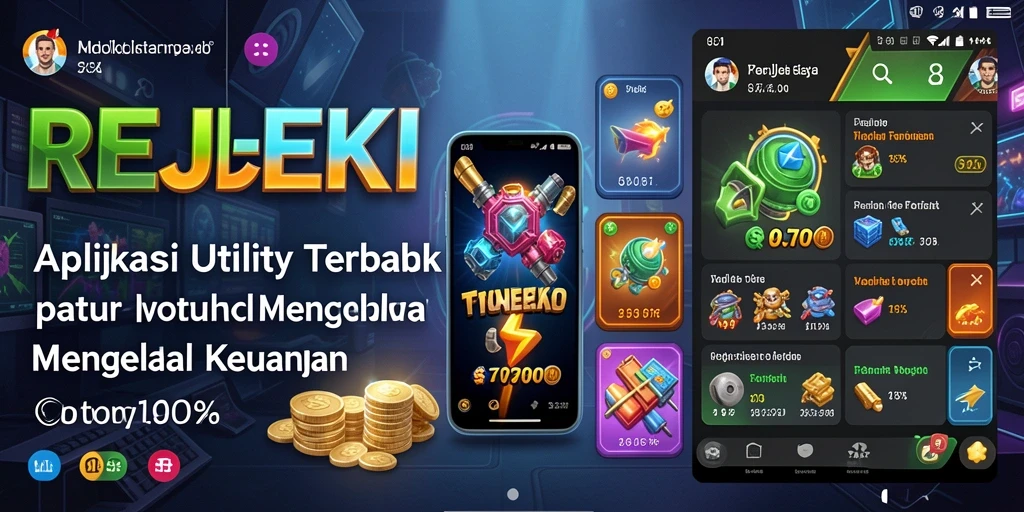 Tampilan antarmuka aplikasi REJEKI yang menarik dan informatif.