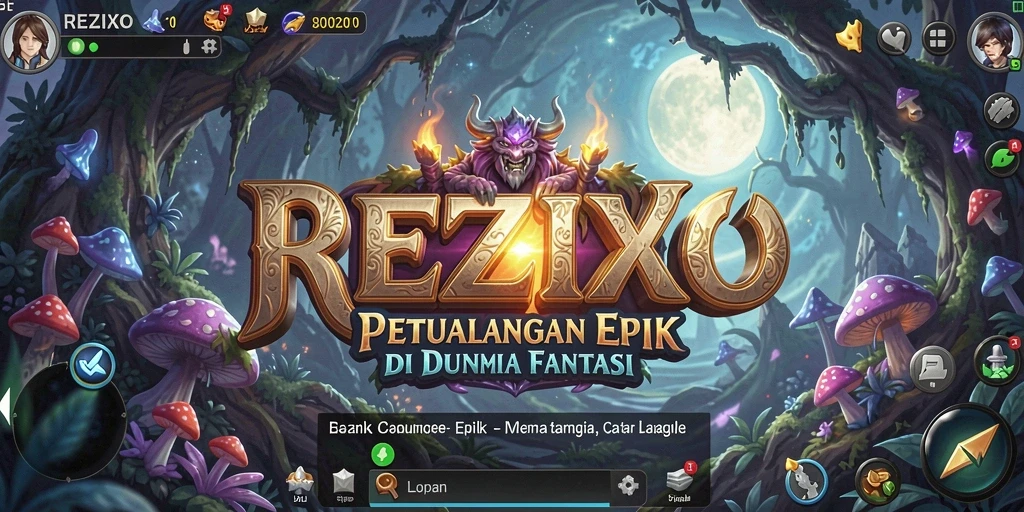 Tampilan gameplay epik dari REZIXO yang penuh aksi.
