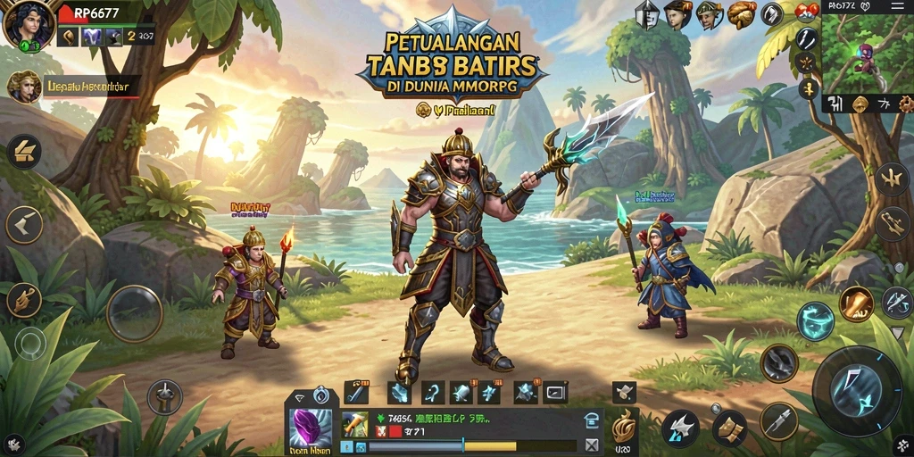Tampilan menakjubkan dalam gameplay RPG multiplayer yang seru.