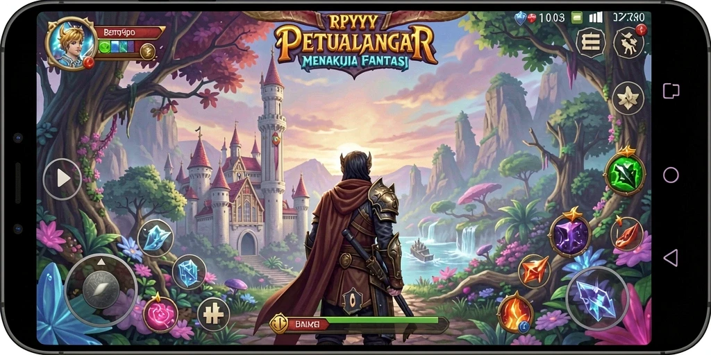 Tampilan gameplay RPYYY yang menakjubkan dengan petualangan epik.