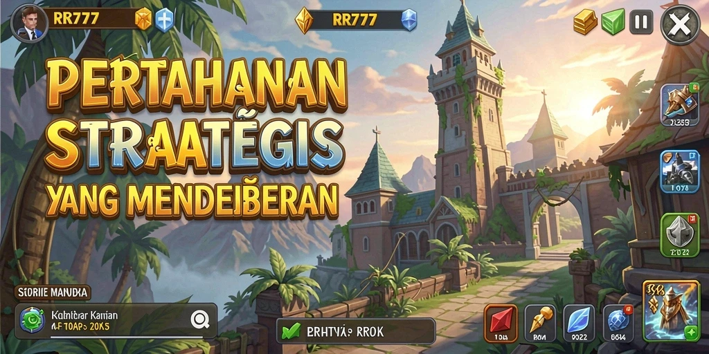 Tampilan screenshot gameplay Tower Defense yang mendebarkan dan menawan.