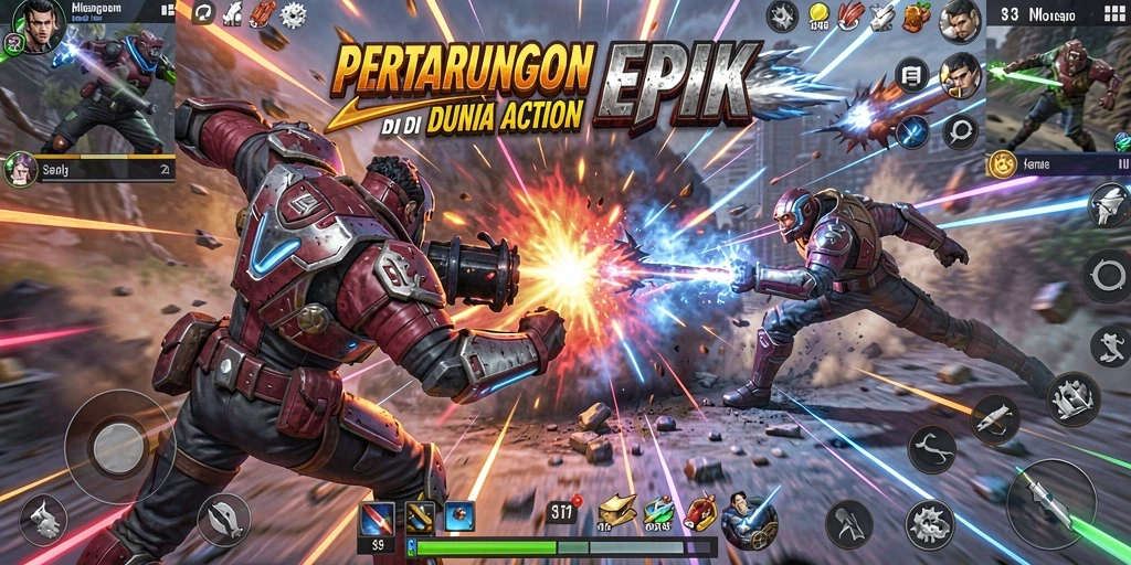 Tangkapan layar gameplay S13 menunjukkan aksi seru dengan karakter yang beragam.