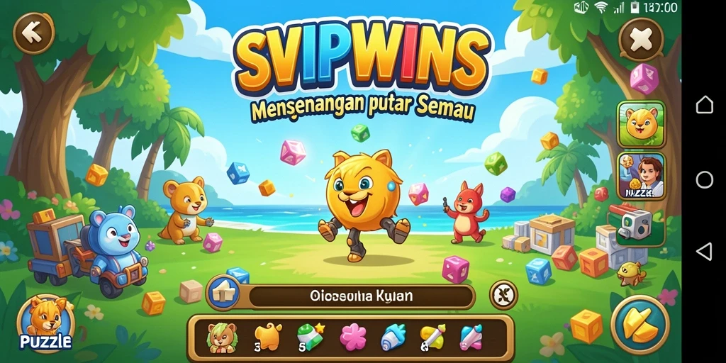 Tangkapan layar gameplay <strong>SVIPWINS</strong> menampilkan tantangan Puzzle yang menarik.