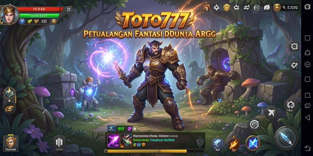 Screenshot gameplay ARPG TOTO777 yang menampilkan pertempuran epik.