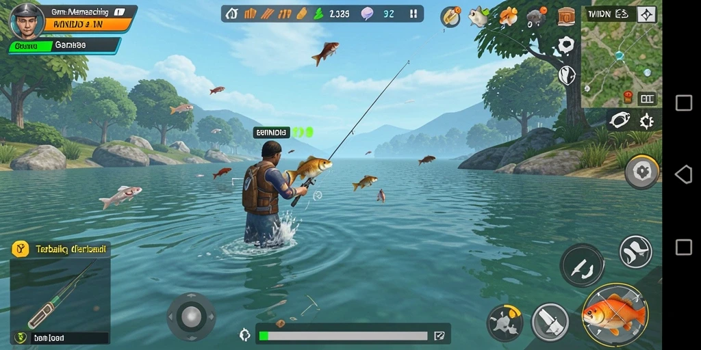 Tangkapan ikan menakjubkan dalam gameplay WINIDN.